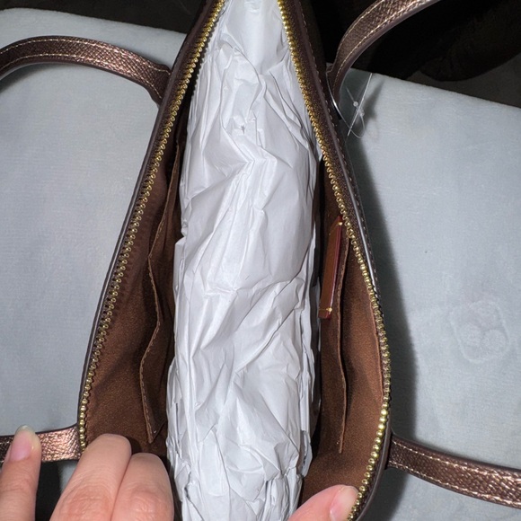 Coach Tan Signature Tote - Picture 4 of 5